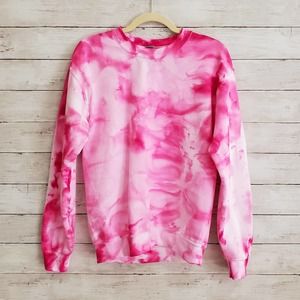 NWOT Pink Marble Tie Dye Sweatshirt